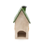 Domek ceramiczny na świeczkę - Zielony dach 4 (3)