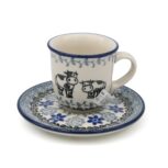Filiżanka espresso Krówki, Ceramika Bolesławiec