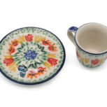 Filiżanka espresso Motyl i Kwiecie, Ceramika Bolesławiec (2)