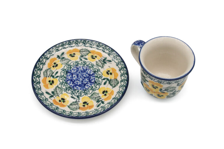 Filiżanka espresso Żółte Bratki, Ceramika Bolesławiec (2) Filiżanka espresso Żółte Bratki, Ceramika Bolesławiec (2)