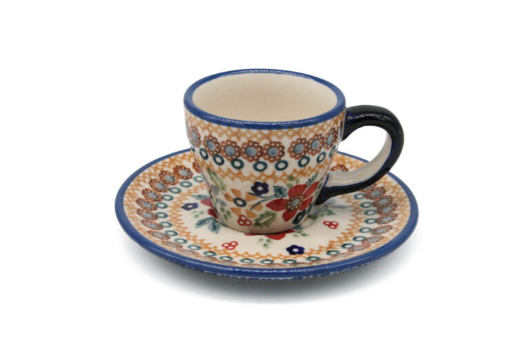 Filiżanka mniejsza na espresso Retro, Ceramika Bolesławiec