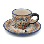 Filiżanka mniejsza na espresso Retro, Ceramika Bolesławiec