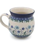 Kubek baryłka mały Kobaltowy Ogród, Ceramika Bolesławiec (2)