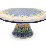 Patera na tort Żonkile i Tulipany, Ceramika Bolesławiec