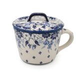Smalcówka z pokrywką Polna Elegancja - 400 ml, Ceramika Bolesławiec