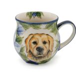 Unikatowy kubek Golden Retriever, Ceramika Bolesławiec