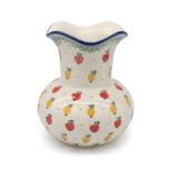 Wazon ozdobny wysoki Jabłka, Ceramika Bolesławiec