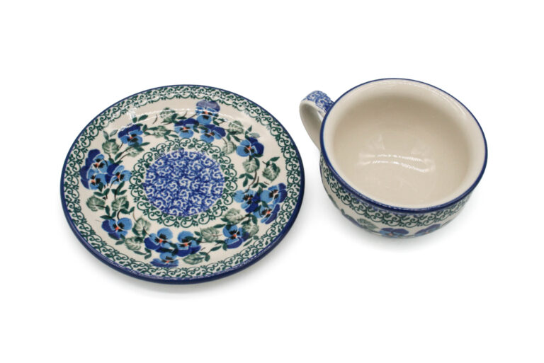 Filiżanka elegancka Drobne Bratki, Ceramika Bolesławiec (2) Filiżanka elegancka Drobne Bratki, Ceramika Bolesławiec (2)