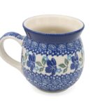 Bardzo duży kubek baryłka 500 ml Blue, Ceramika Bolesławiec (2)