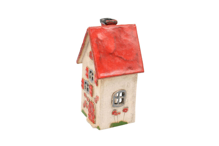 Domek ceramiczny na świeczkę – Czerwony dach 5 (2) Domek ceramiczny na świeczkę – Czerwony dach 5 (2)