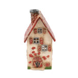 Domek ceramiczny na świeczkę – Czerwony dach 6