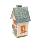Domek ceramiczny na świeczkę – Morski dach 6 (2)