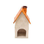Domek ceramiczny na świeczkę – Pomarańczowy dach 2 (3)