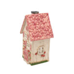 Domek ceramiczny na świeczkę – Różowy dach 2 (2)