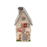 Domek ceramiczny na świeczkę – Szary dach