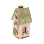 Domek ceramiczny na świeczkę – Zielonkawy dach 2 (2)
