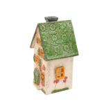 Domek ceramiczny na świeczkę – Zielony dach 5 (2)