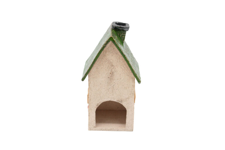 Domek ceramiczny na świeczkę – Zielony dach 5 (3) Domek ceramiczny na świeczkę – Zielony dach 5 (3)