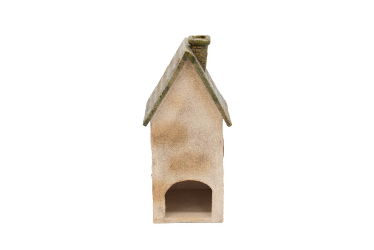 Duży domek ceramiczny na świeczkę – Ciemnozielony dach (3) Duży domek ceramiczny na świeczkę – Ciemnozielony dach (3)