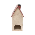 Duży domek ceramiczny na świeczkę – Różowy dach (3)
