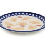 Talerz śniadaniowy Pierogi z Truskawkami, Ceramika Bolesławiec (2)